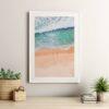 Quadro Decorativo Praia Vista de Cima Areia e Mar CO-204