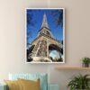 Quadro Decorativo Fotografia Torre Eiffel Céu Azul CO-309