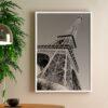 Quadro Decorativo Fotografia Torre Eiffel Preto e Branco CO-302