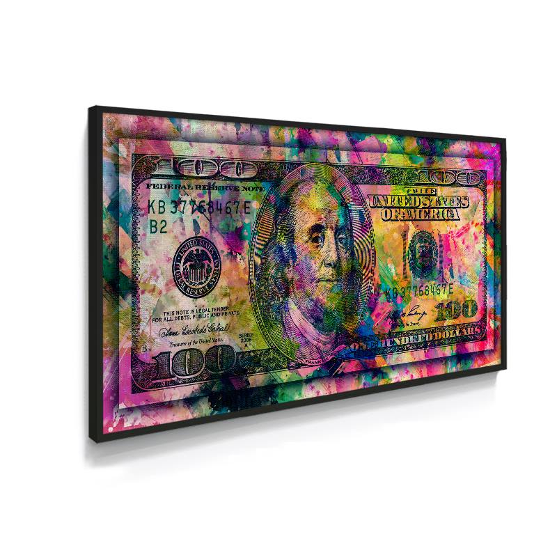 Quadro decorativo dólar